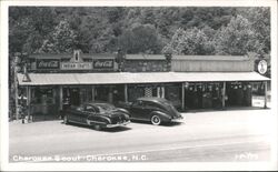 Cherokee Scout Trading Post, Cherokee, NC Postcard