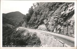 US 64 Between Franklin and Highlands, NC Postcard