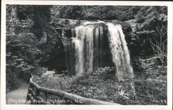 Dry Falls Near Highlands, NC North Carolina Postcard Postcard Postcard