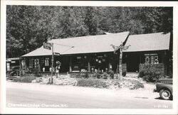 Cherokee Lodge Trading Post, Cherokee, NC - Native American Postcard