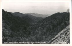 Soco Valley from Soco Gap Highway near Cherokee Postcard