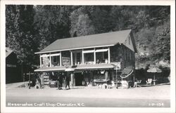 Reservation Craft Shop, Cherokee, NC Postcard