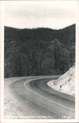 Soco Gap Highway Curve, Near Cherokee, NC Postcard