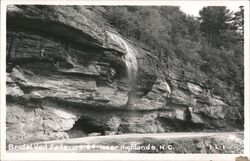 Bridal Veil Falls on US 64 Near Highlands, NC North Carolina Postcard Postcard Postcard