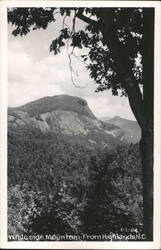 Whiteside Mountain from Highlands, NC Postcard