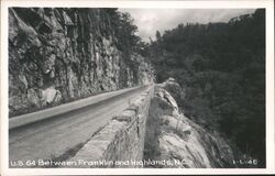 US 64 Between Franklin and Highlands, NC North Carolina Postcard Postcard Postcard