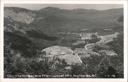 Horse Cove from Sunset Mountain, Highlands, NC Postcard