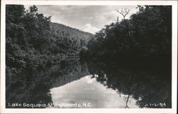 Lake Sequoia at Highlands, North Carolina Postcard