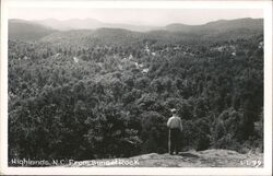 Highlands, NC View From Sunset Rock Postcard