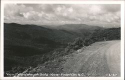 Wayah Bald Mountain View near Franklin, NC Postcard