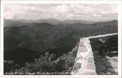 View From Wayah Bald, Scenic Mountain Vista Postcard