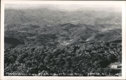 Panoramic View From Wayah Bald Franklin, NC Postcard Postcard Postcard