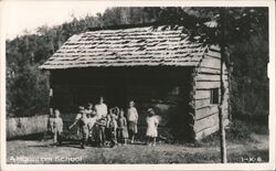 A Mountain School, Children and Teacher School and Class Photos Postcard Postcard Postcard