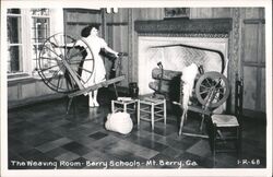 Weaving Room, Berry Schools, Mount Berry, GA Georgia Postcard Postcard Postcard