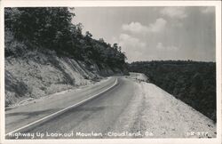 Highway Up Lookout Mountain Cloudland, GA Postcard Postcard Postcard