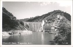 Cheoah Dam - Tapoco, NC North Carolina Postcard Postcard Postcard