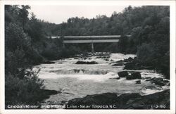 Cheoah River and Flume Line Near Tapoca, NC Tapoco, NC Postcard Postcard Postcard