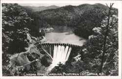 Cheoah Dam, Carolina Aluminum Co., Tapoco Postcard