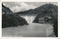 Cheoah Dam, Tapoco, North Carolina Postcard