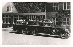 Smoky Mountain Tours Bus at Tapoco Lodge Postcard