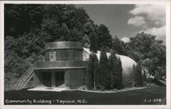 Community Building, Tapoco, NC Postcard