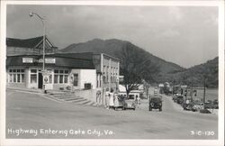 Highway Entering Gate City, Virginia Postcard Postcard Postcard