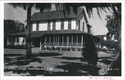 Crump's Lodge in Homosassa, Florida Postcard