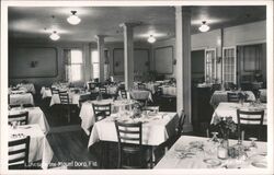 Lakeside Inn Dining Room, Mount Dora, Florida Postcard