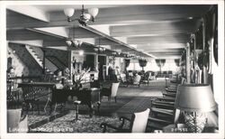 Lakeside Inn Lobby Interior, Mount Dora, Florida Postcard