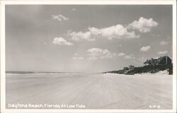 Daytona Beach, Florida At Low Tide Postcard