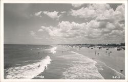 Daytona Beach, Florida Beach Scene with Cars on Sand Postcard