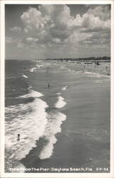 View From The Pier, Daytona Beach, Florida Postcard