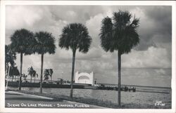 Lake Monroe Scene, Sanford Florida Postcard