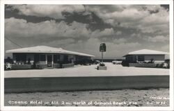 Oceanic Motel, Ormond Beach, Florida Postcard