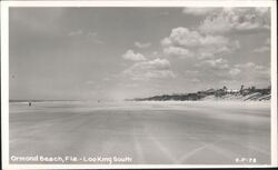 Ormond Beach, Florida, Looking South Postcard