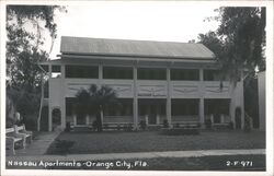 Nassau Apartments, Orange City, Florida Postcard