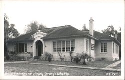 Dickinson Memorial Library, Orange City, Florida Postcard