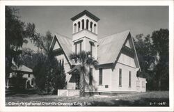 Congregational Church, Orange City, Florida Postcard