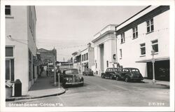 Cocoa, Florida Street Scene Postcard Postcard Postcard