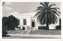 Cocoa, Florida Post Office Building Postcard