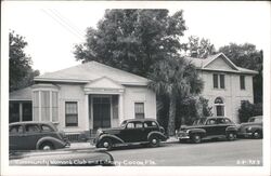 Community Woman's Club and Library, Cocoa, Florida Postcard