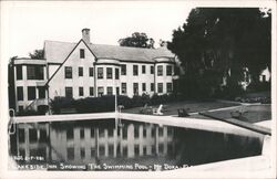 Lakeside Inn and Swimming Pool - Mt. Dora, FL Postcard