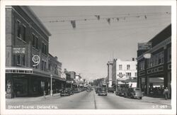 Deland, Florida Street Scene Postcard