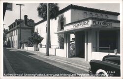 Aviles Street Public Library and Artillery Lane Playhouse Postcard