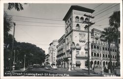 King Street Looking East, St. Augustine, Florida Postcard