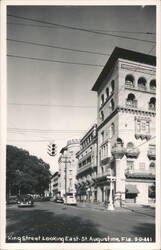 King Street Looking East, St. Augustine, Florida Postcard