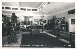 Lightner Museum Of Hobbies Interior View Postcard