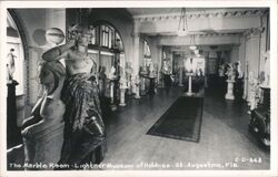 Lightner Museum of Hobbies Marble Room St. Augustine Florida Postcard