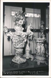 Dresden China Figurines & Vases, Lightner Museum, St. Augustine Postcard