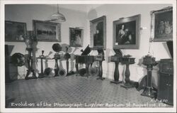 Evolution of the Phonograph, Lightner Museum Postcard